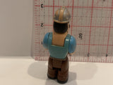 Blue Shirt Construction Worker Action Figure Toy