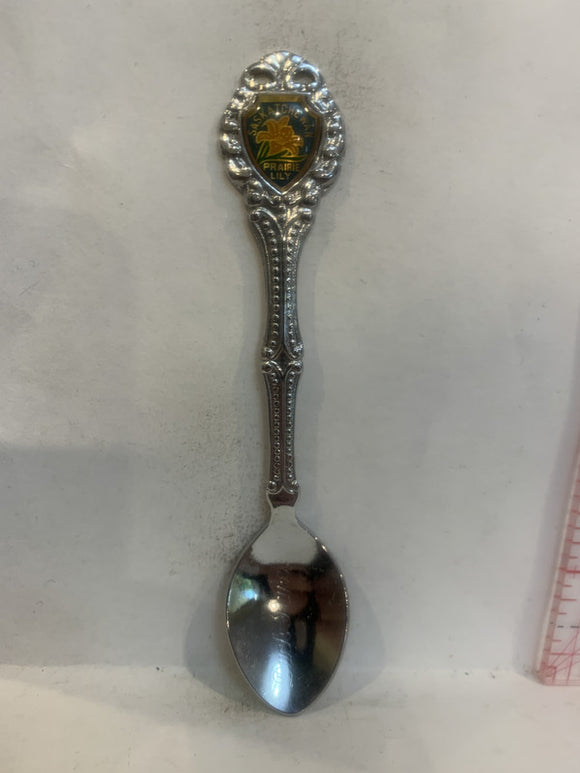 Duck Lake Saskatchewan Prairie Lily Souvenir Spoon