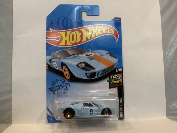 Blue Ford GT-40 HW Race Day 2018 Hot Wheels Long Card New Diecast Cars AB