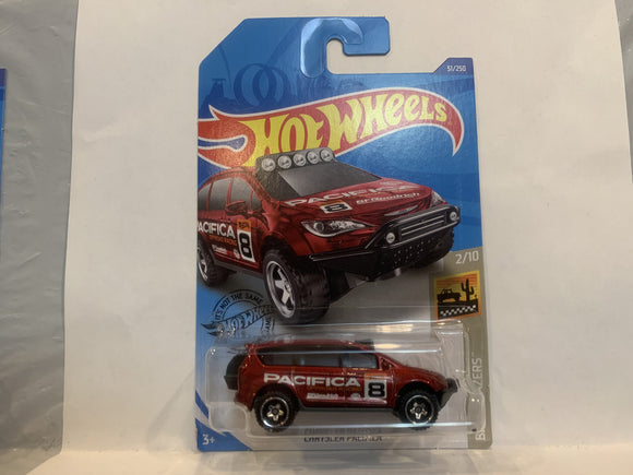 Red Chrysler Pacifica Baja Blazers 2018 Hot Wheels Long Card New Diecast Cars AB
