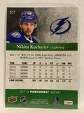 #207 Nikita Kucherov Tampa Bay Lightning 2017-18 Parkhurst Hockey Card