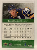 #28 Jason Pominville Buffalo Sabres 2017-18 Parkhurst Hockey Card