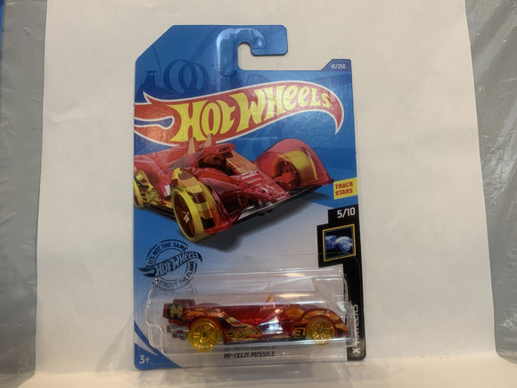 Red Hi-Tech Missile X-Rayers 2018 Hot Wheels Long Card New Diecast Cars AB