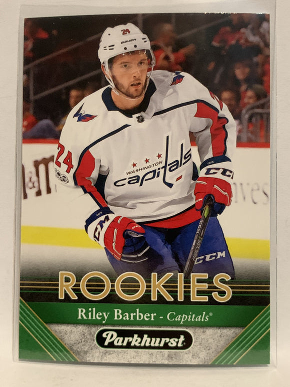 #264 Riley Barber Rookie Washington Capitals 2017-18 Parkhurst Hockey Card