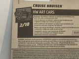 Red Cruise Bruiser HW Art Cars 2018 Hot Wheels Long Card New Diecast Cars AB