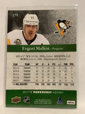 #179 Eugeni Malkin Pittsburgh Penguins 2017-18 Parkhurst Hockey Card