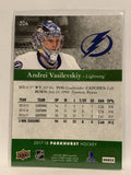 #206 Andrei Vasilovskiy Tampa Bay Lightning 2017-18 Parkhurst Hockey Card