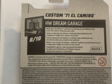 Grey Custom '71 El Camino HW Dream Garage2018 Hot Wheels Long Card New Diecast Cars AB