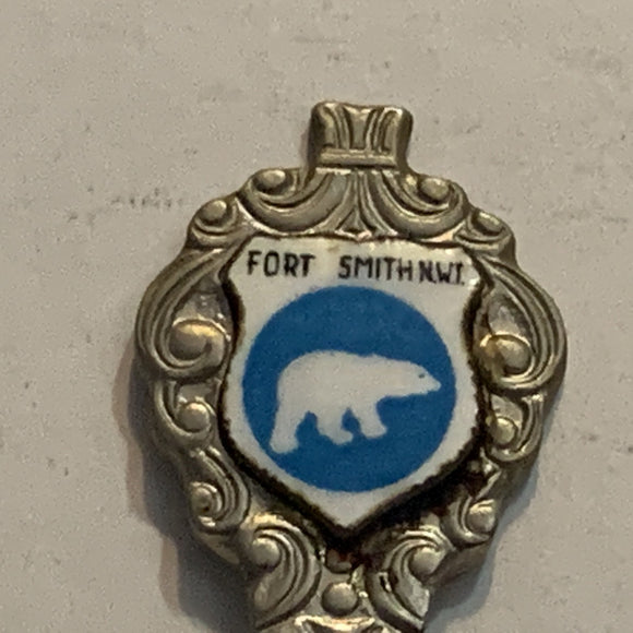 Fort Smith Northwest Territories Polar Bear Collectable Souvenir Spoon BS