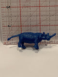 Blue Prehistoric Rhino Toy Animal