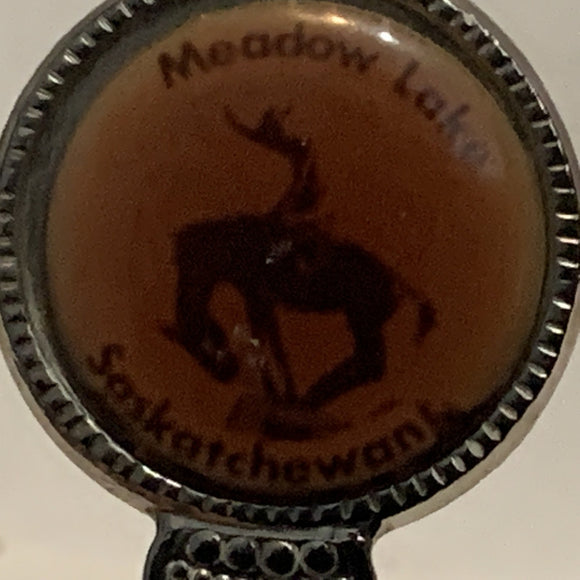 Meadow Lake Saskatchewan Rodeo Collectable Souvenir Spoon BS
