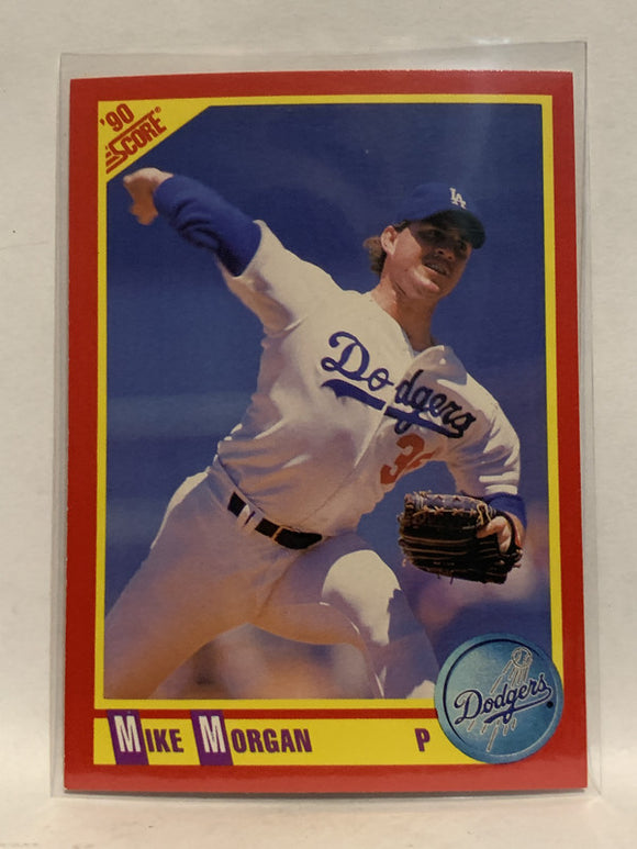 #342 Mike Morgan Los Angeles Dodgers 1990 Score Baseball Card