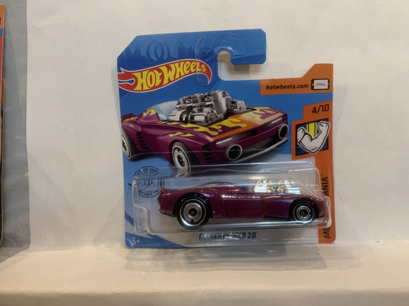 Purple Rodger Dodger 2.0 Muscle Mania 2018 Hot Wheels Short Card New Diecast Cars AB