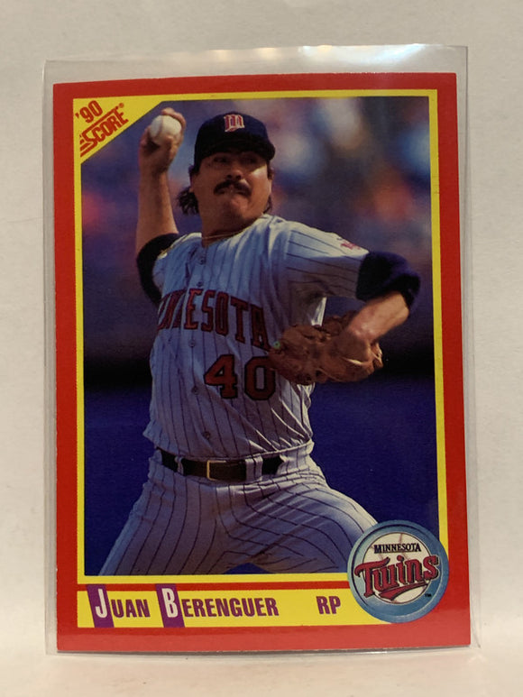 #223 Juan Berenguer Minnesota Twins 1990 Score Baseball Card