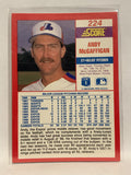 #224 Andy McGaffigan Montreal Expos 1990 Score Baseball Card