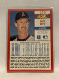 #226 Mike Witt Los Angeles Angels 1990 Score Baseball Card