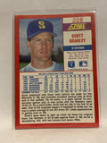 #228 Scott Bradley Seattle Mariners 1990 Score Baseball Card