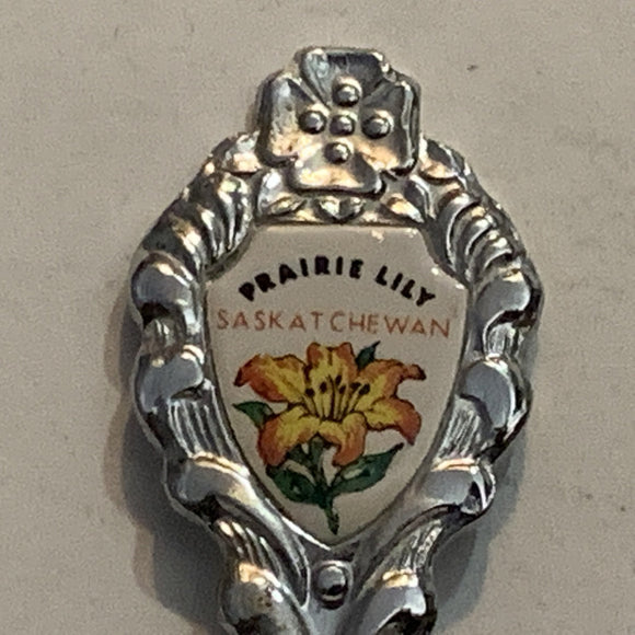 Saskatoon Saskatchewan Prairie Lily Collectable Souvenir Spoon BT