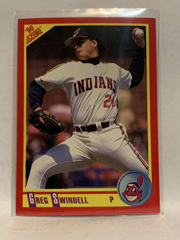 #230 Greg Swindell Cleveland Indians 1990 Score Baseball Card