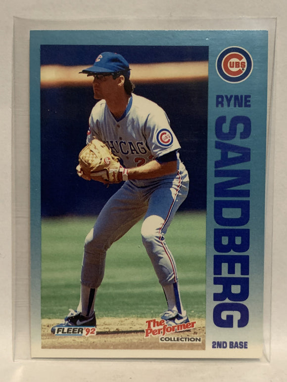 #3 of 24 Ryne Sandberg Chicago Cubs 1992 Fleer Baseball Card