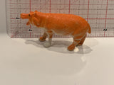 Orange Hippotamus Toy Animal