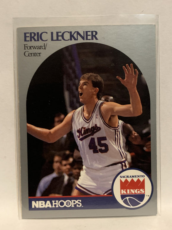 #429 Eric C Leckner Sacramento Kings 1990 NBA Hoops Basketball Card