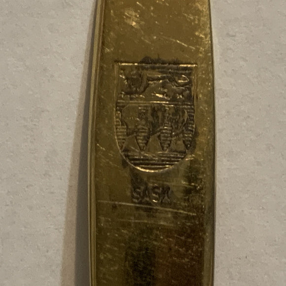 Saskatchewan Crest Emblem Collectable Souvenir Spoon EA
