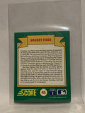 #45 Smokey Fires World Series Trivia 1991 Score Baseball Card