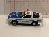 Blue White Police Car Toy Car Vehicle