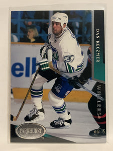 #82 Dan Keczmer Hartford Whalers 1993-94 Parkhurst Hockey Card