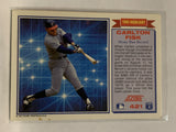 #421 Carlton Fisk Chicago Cubs 1991 Score Baseball Card