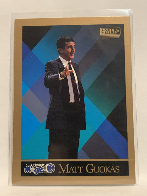 #319 Matt Guokas Orlando Magic 1990 Skybox Basketball Card