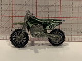 Green #07 Motorcycle Hot Wheels Toy Car Vehicle