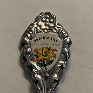 Saskatoon Saskatchewan Prairie Lily Collectable Souvenir Spoon BY