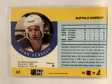 #22 Dean Kennedy Buffalo Sabres 1990-91 Pro Set Hockey Card