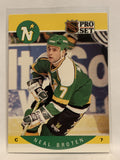 #132 Neal Broten Minnesota North Stars 1990-91 Pro Set Hockey Card