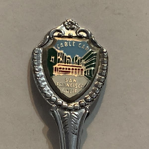 Cable Car San Francisco California Collectable Souvenir Spoon BZ