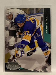 #447 Kevin Miehm St Louis Blues 1993-94 Parkhurst Hockey Card