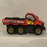 Red Bio Waste Trail Tracker ©2013 Matchbox Diecast Car BL