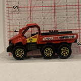 Red Bio Waste Trail Tracker ©2013 Matchbox Diecast Car BL