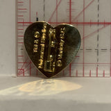 ET Touching Fingers on a Heart Lapel Hat Pin