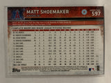 #597 Matt Shoemaker Future Stars Los Angeles Angels 2015 Topps Series two Baseball Card