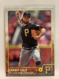 #671 Gerrit Cole Pittsburgh Pirates 2015 Topps Series two Baseball Card