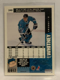 #240 Ray Whitney San Jose Sharks 1996-97 Upper Deck Collector's Choice Hockey Card