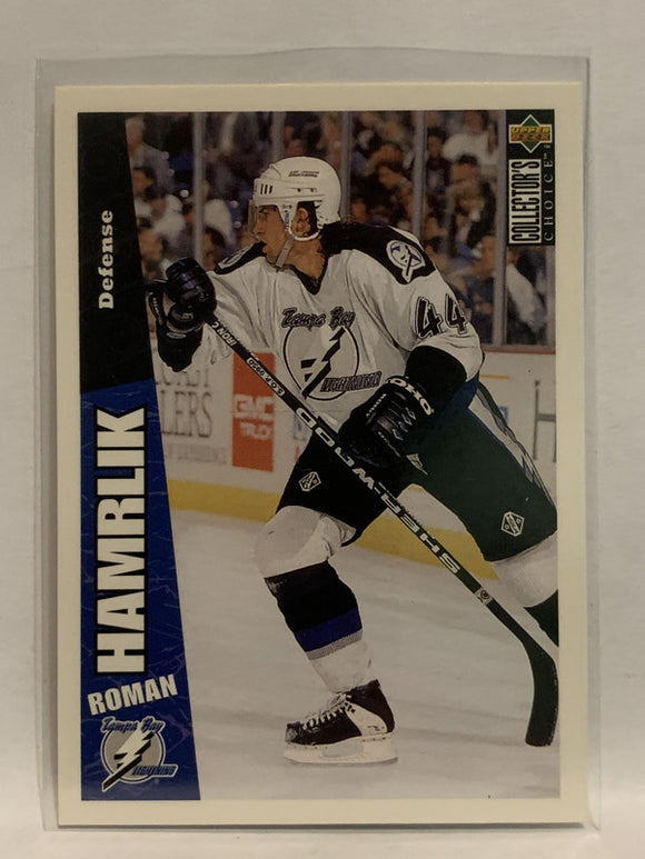 #244 Roman Hamrlik Tampa Bay Lightning 1996-97 Upper Deck Collector's Choice Hockey Card