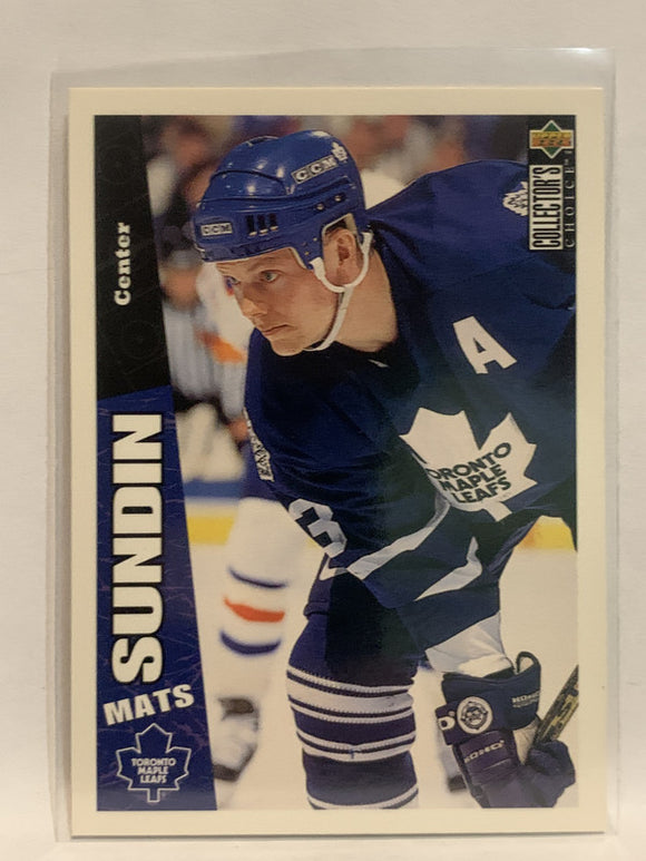 #255 Mats Sundin Toronto Maple Leafs 1996-97 Upper Deck Collector's Choice Hockey Card