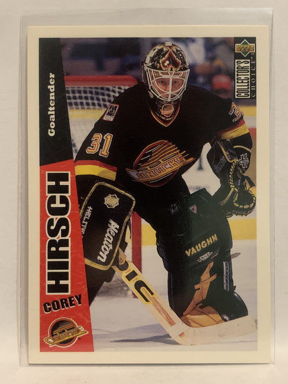 #272 Corey Hirsch Vancouver Canucks 1996-97 Upper Deck Collector's Choice Hockey Card