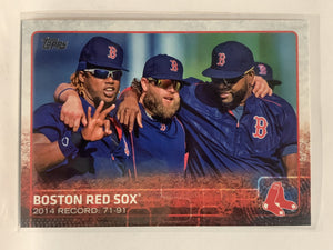 #696 Team Card Boston Red Sox 2015 Topps Series two Baseball Card