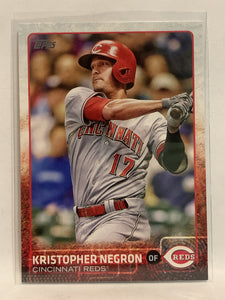 #547 Kristopher Negron Cincinnati Reds 2015 Topps Series two Baseball Card