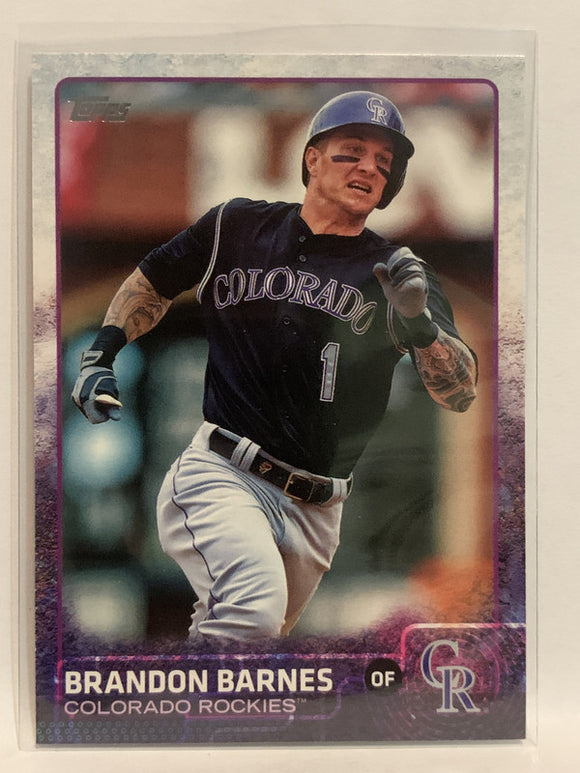 #492 Brandon Barnes Colorado Avalanche 2015 Topps Series two Baseball Card